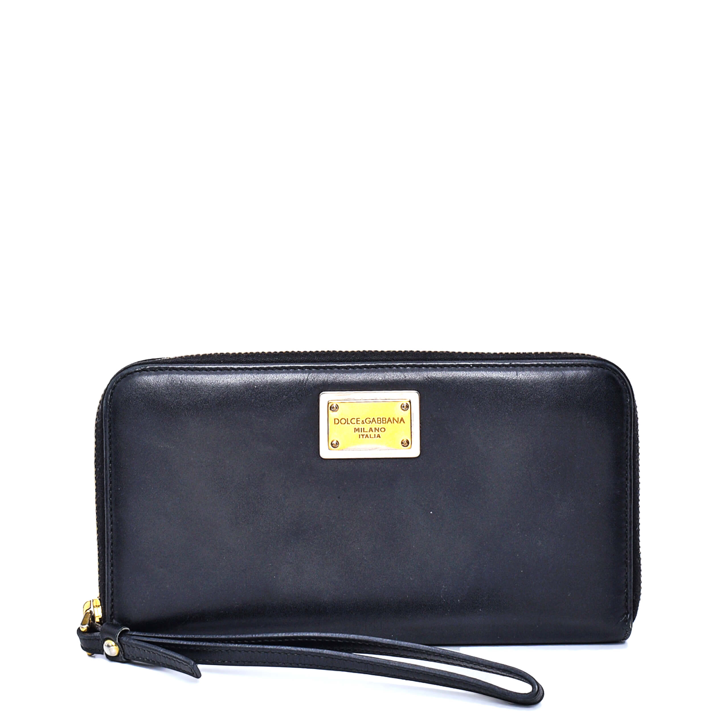 Dolce&Gabbana - Black Box Leather Zippy Wallet